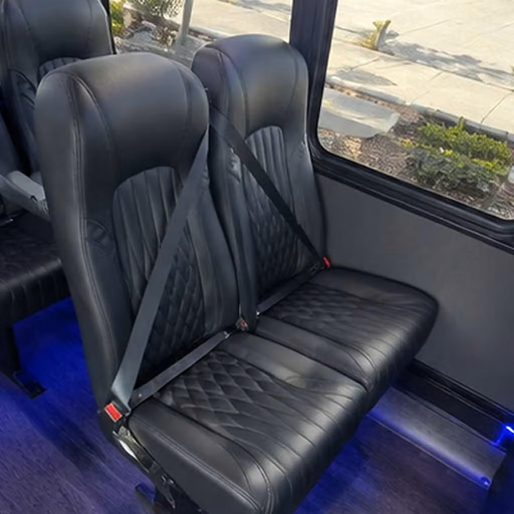 28 passenger minibus inside