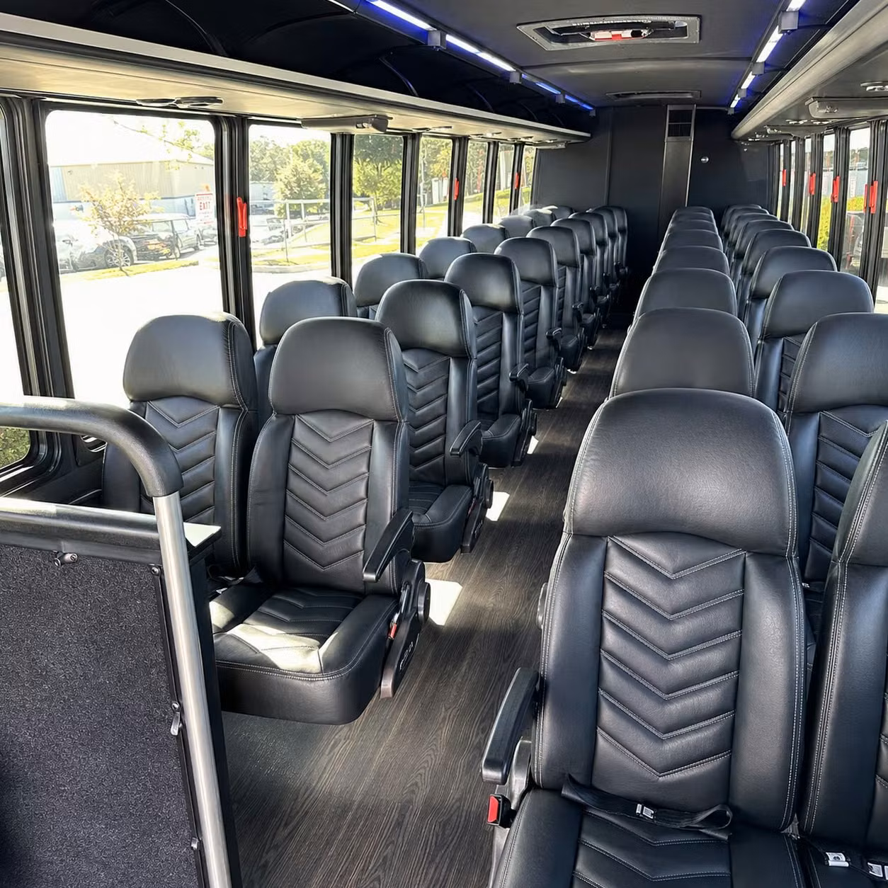 28 passenger minibus interior