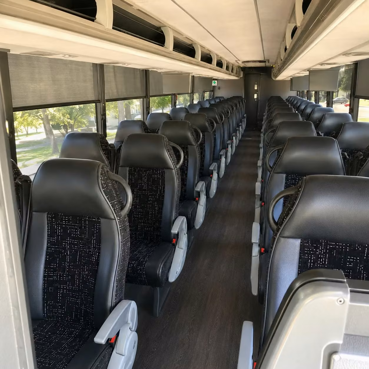 provo charter bus interior