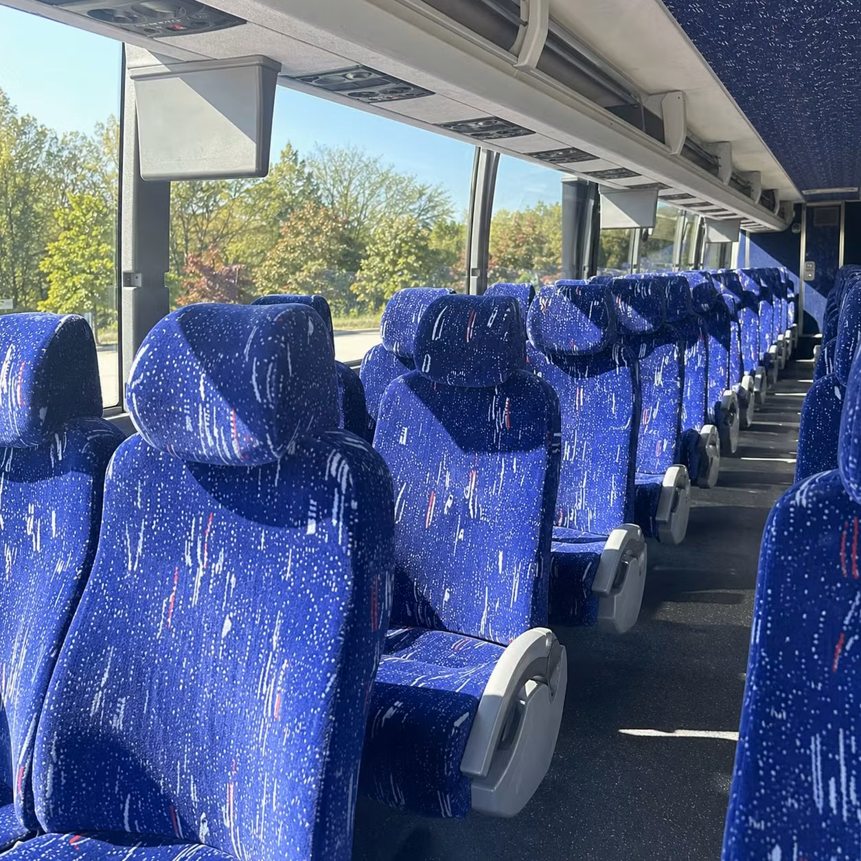 provo charter bus rental interior