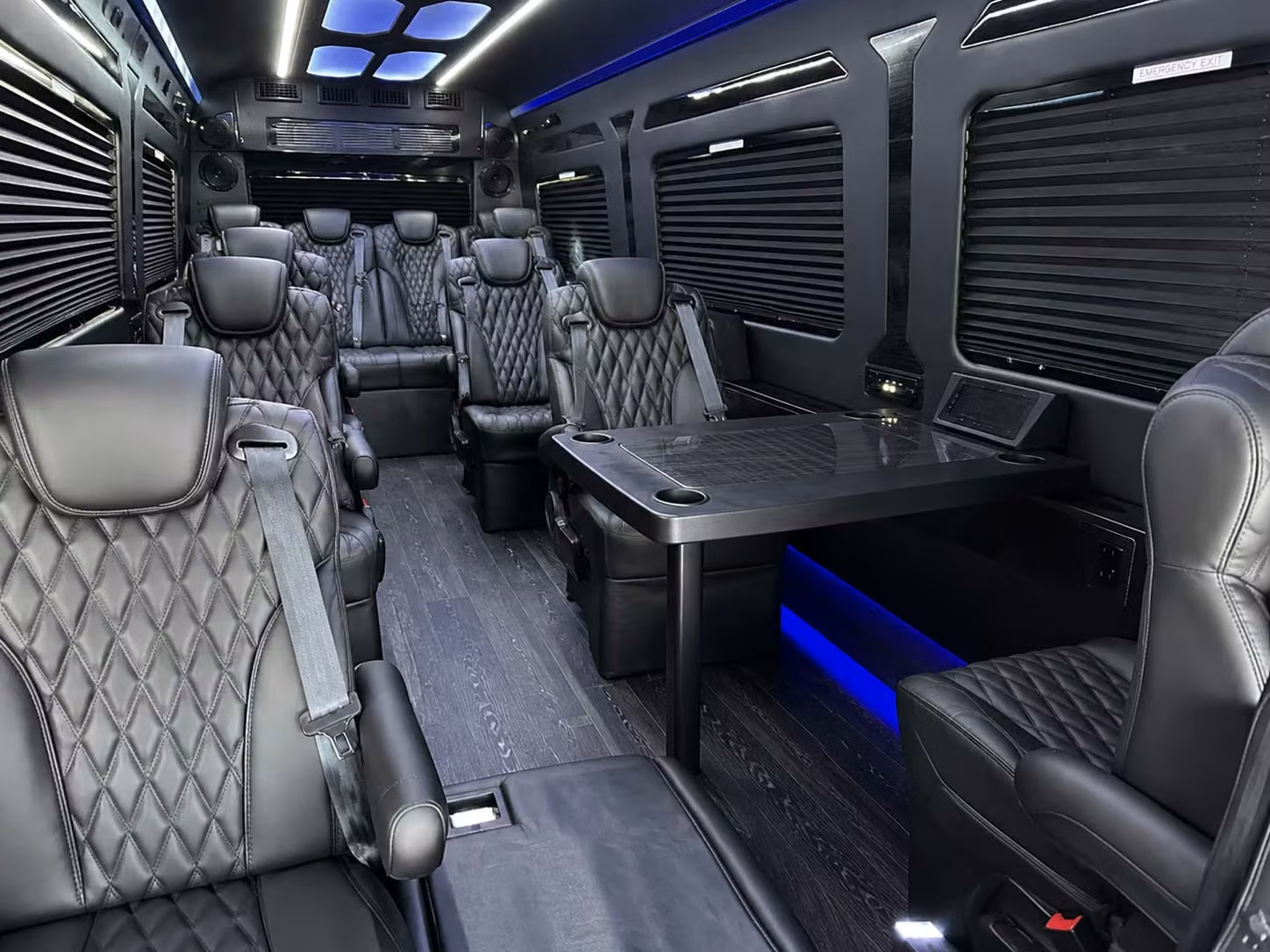 sprinter van with driver inside